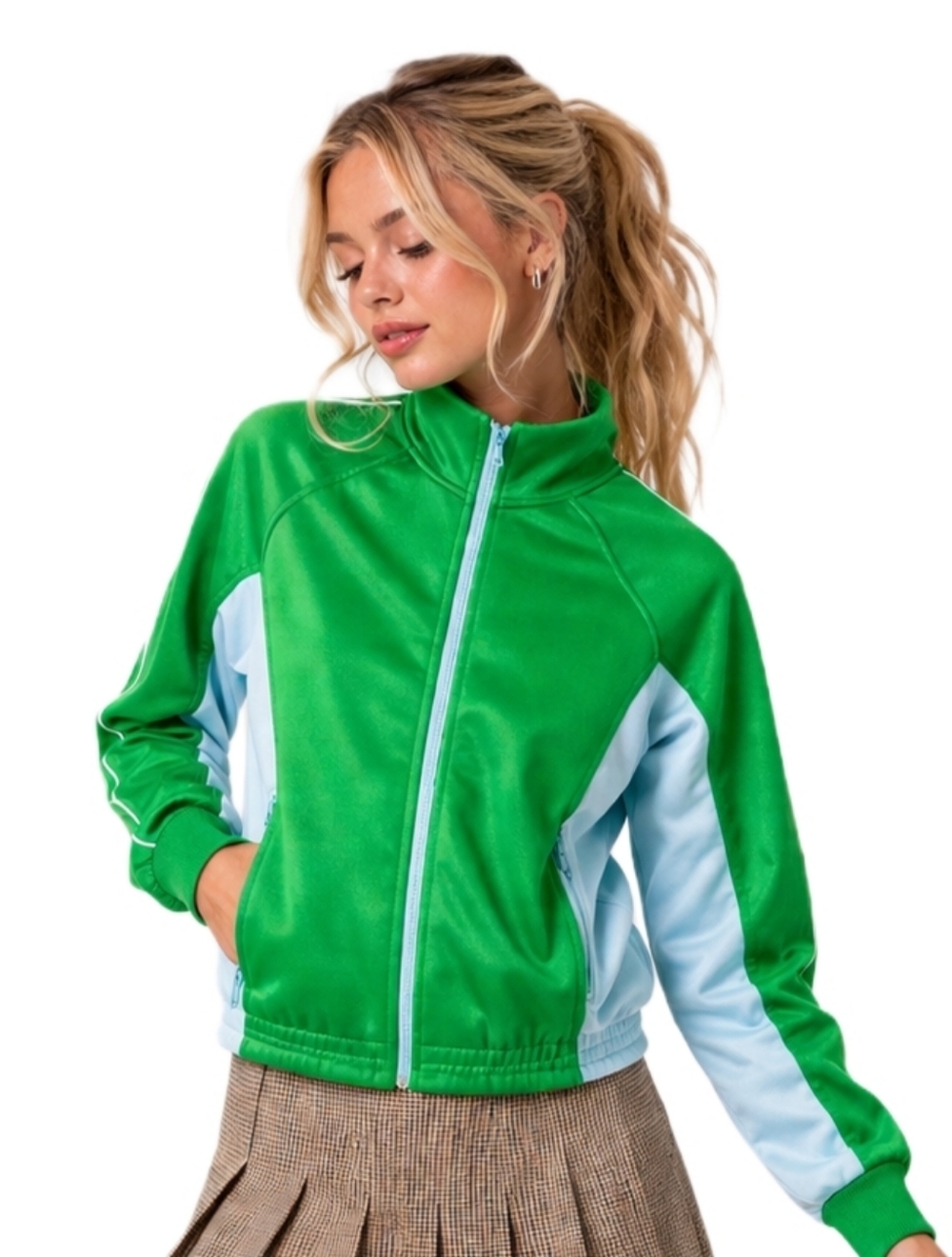 BDG Brody Colorblock Track Jacket